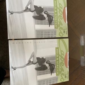 Capezio N14 suntan dance tights bundle of 2 adult